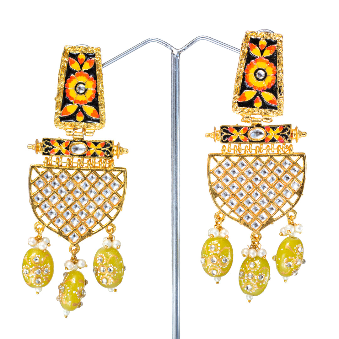 ERG-JMK-046.MAIN_ Mira | Designer Earrings | Primekraft.ca - Image 1