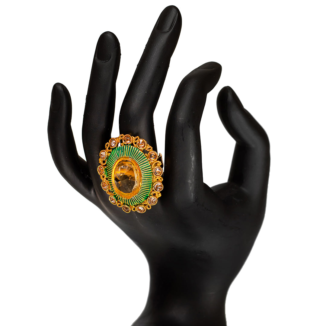 RNG-GDN-002.PT01 Maya | Traditional Golden Ring | Primekraft.ca - Image 1